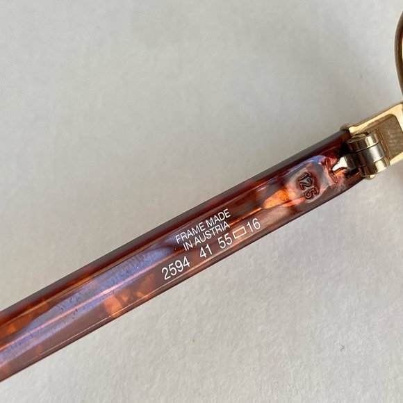 Vintage Christian Dior Eyeglass Frames Retro 60s 70s Gold Glasses Tortoise Shell main image 9